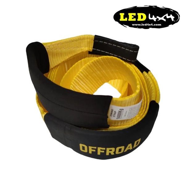 Eslinga árbol OFFROAD 3 metros 14.000kgs Amarilla - LD-3M14T- YELLOW - Led4x4