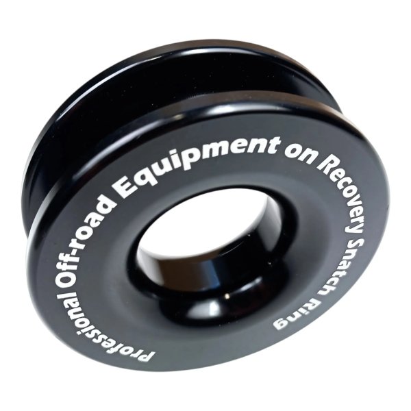 Polea de reenvío ligera para cable de plasma OFFROAD negra - POL-SINT-NEGRA - Led4x4